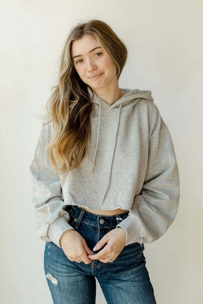 mode, innocence cropped hoodie