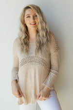 mode, scoop neck knit sweater
