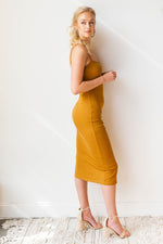 mode, square neck bodycon dress