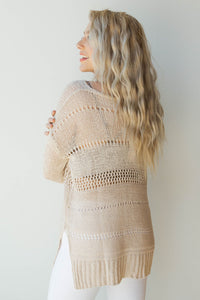 mode, scoop neck knit sweater