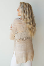 mode, scoop neck knit sweater