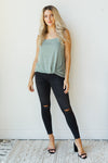 mode, sweater knot tank