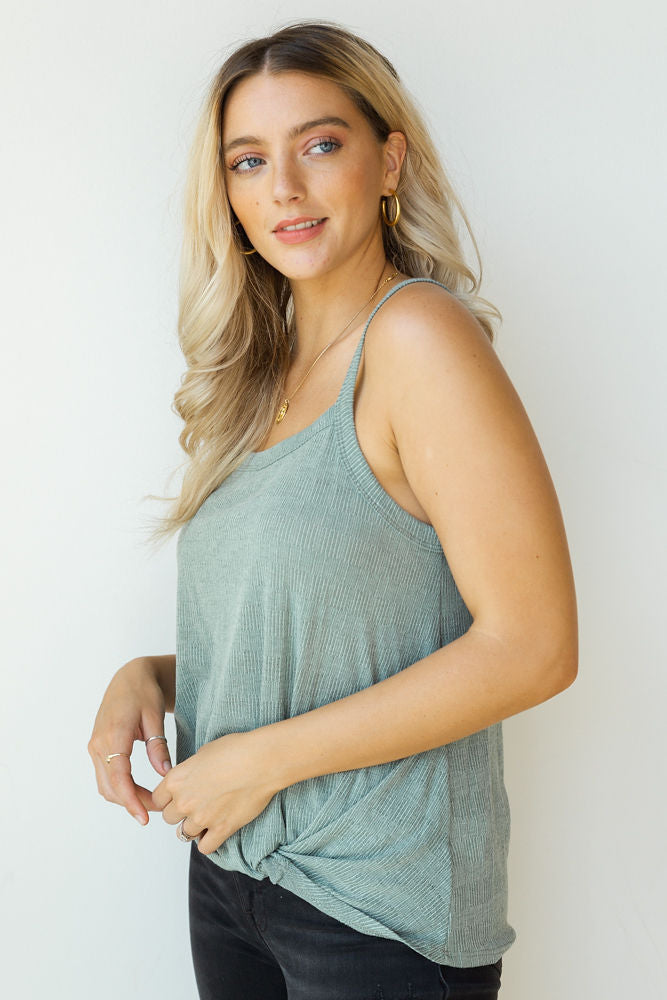 mode, sweater knot tank