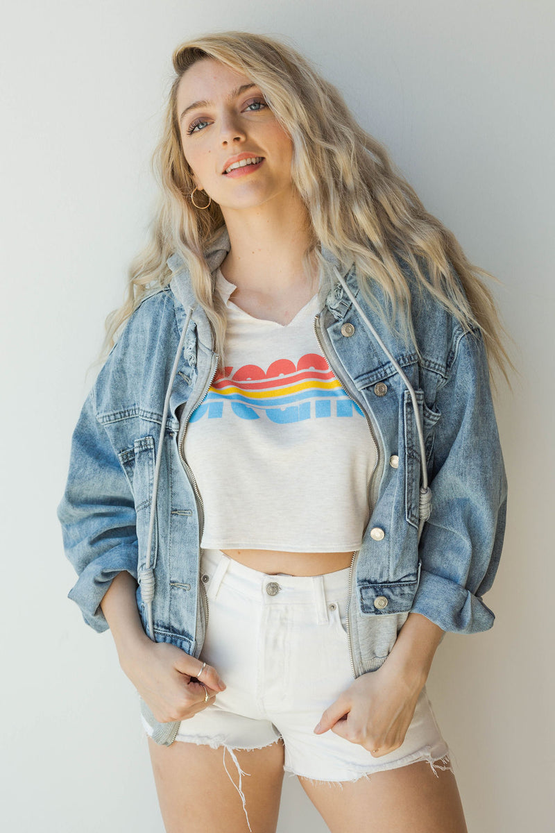 mode, just chill denim jacket