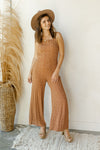mode, rain drops tie back jumpsuit