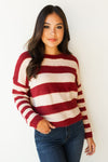 mode, on the horizon stripes sweater
