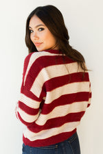 mode, on the horizon stripes sweater
