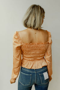 mode, puff long sleeve blouse