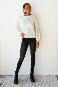 mode, East ender fun fetti sweater