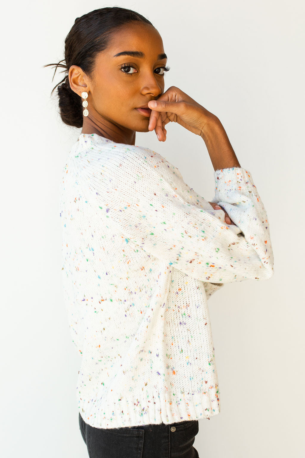 mode, East ender fun fetti sweater