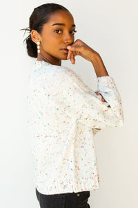 mode, East ender fun fetti sweater