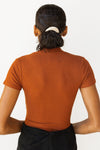 mode, v plunged ribbed bodysuit
