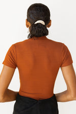 mode, v plunged ribbed bodysuit