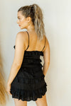 mode, spaghetti strap tiered dress