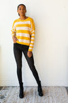 mode, on the horizon stripes sweater