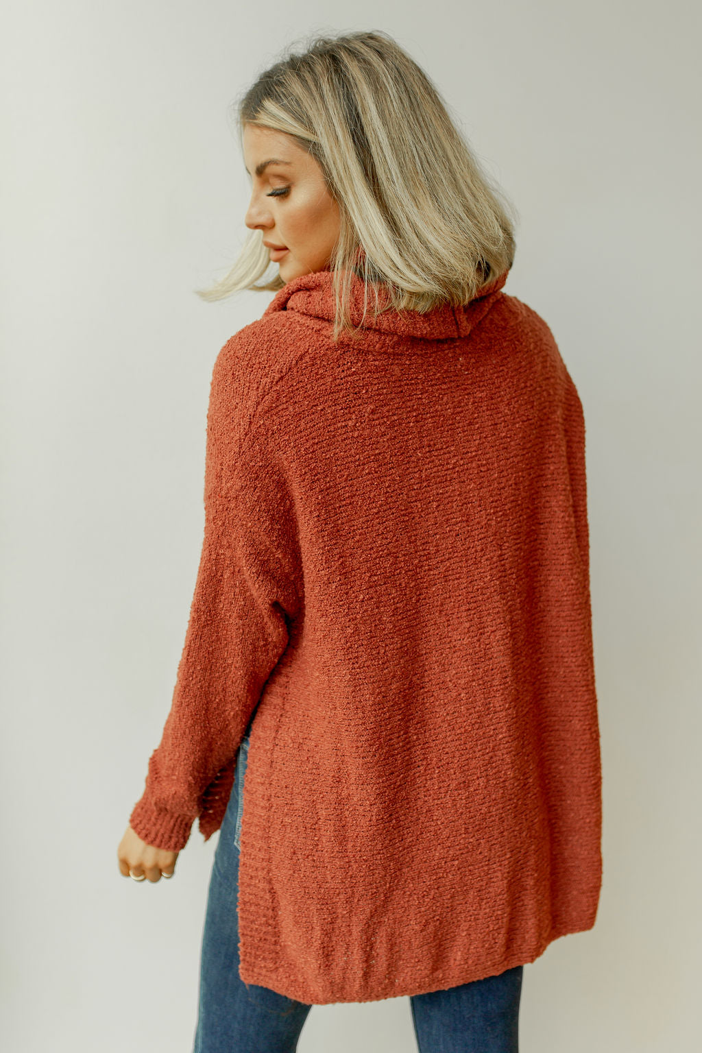 mode, turning leaves sweater