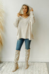 mode, destroyed chenille hoodie