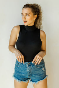 mode, somedays mock neck bodysuit