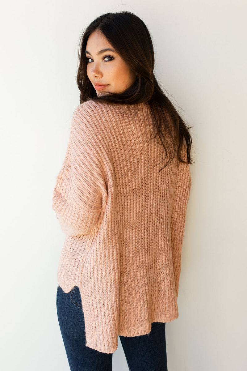 mode, Lina hi low sweater