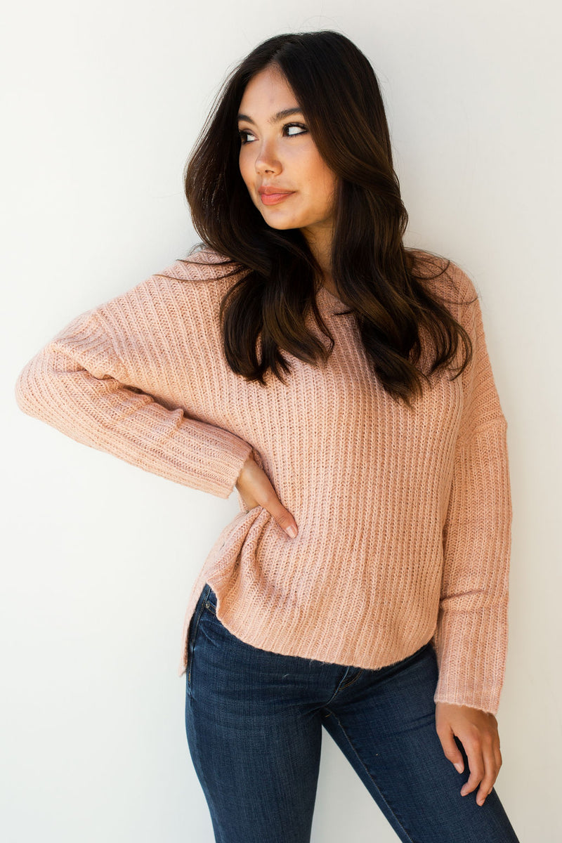 mode, Lina hi low sweater