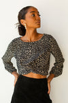 mode, heart of glass crop blouse