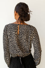 mode, heart of glass crop blouse