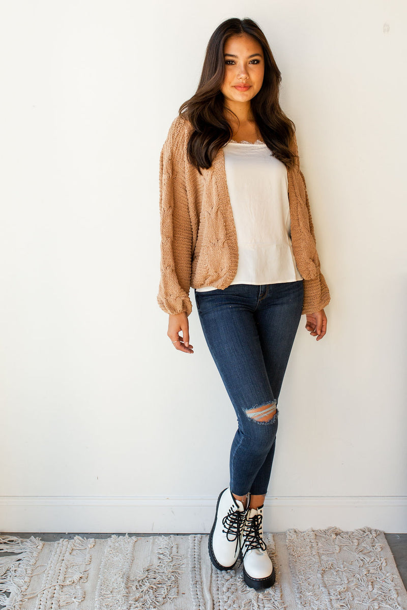 mode, scandi open cable sweater