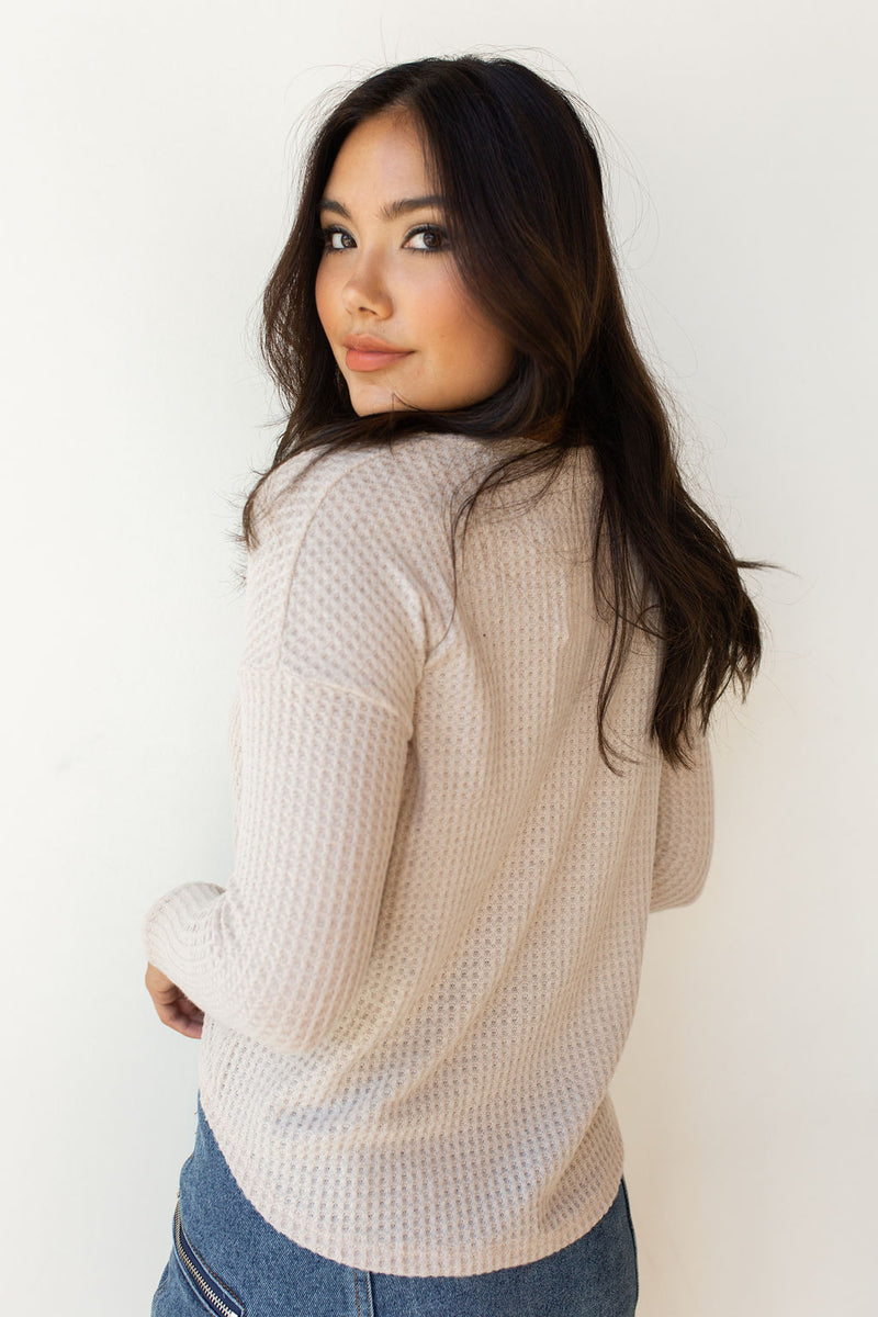 mode, cropped waffle cardi