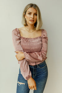mode, puff long sleeve blouse