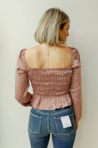 mode, puff long sleeve blouse
