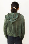 mode, velour puff zip up hoodie