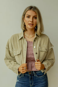 mode, shreddin' cord crop jacket