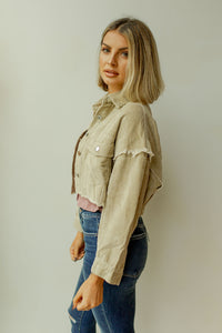 mode, shreddin' cord crop jacket