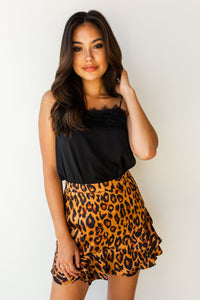mode, luxe leopard skirt