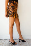 mode, luxe leopard skirt