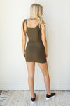 mode, come on over v neck rib dress