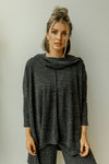 mode, meant to be set (cowlneck top)