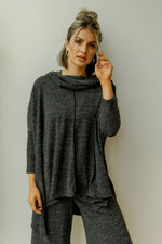 mode, meant to be set (cowlneck top)