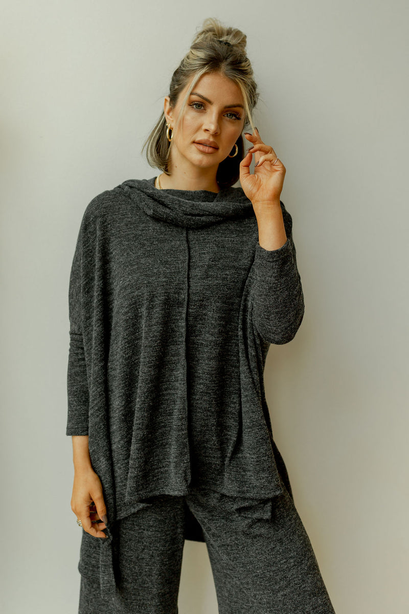 mode, meant to be set (cowlneck top)