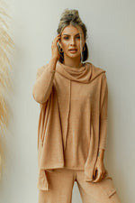 mode, meant to be set (cowlneck top)