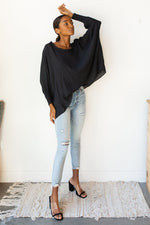 mode, smocked sleeve blouse