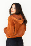mode, velour puff zip up hoodie