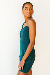mode, one shoulder dress