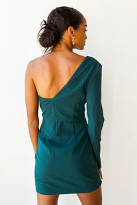 mode, one shoulder dress