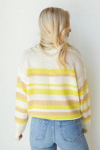 mode, hint of lime sweater