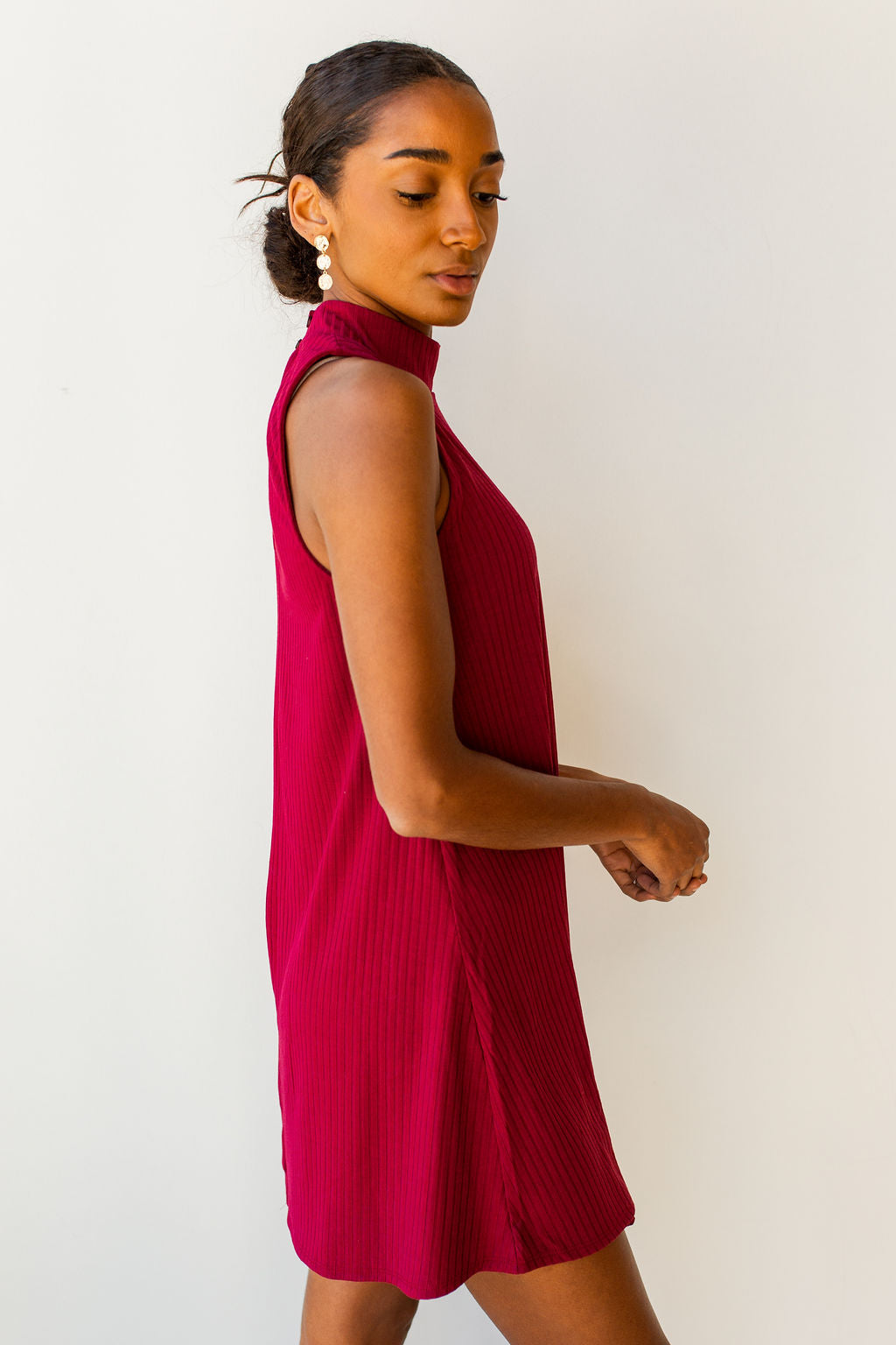 mode, Karma rib knit dress