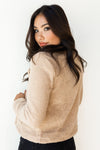 mode, fuzzy jacket w lapel