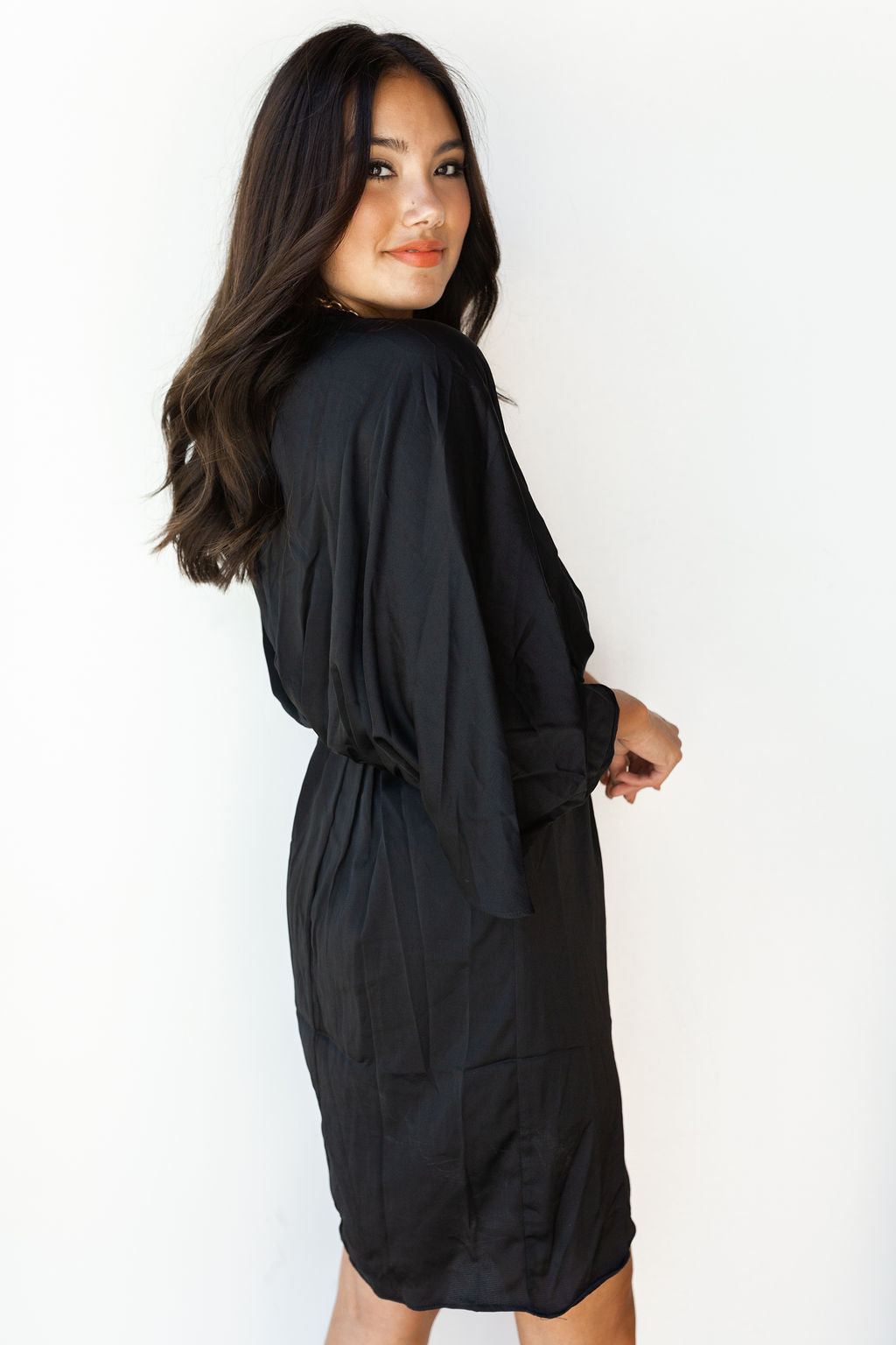 mode, go for it kimono sleeve dress