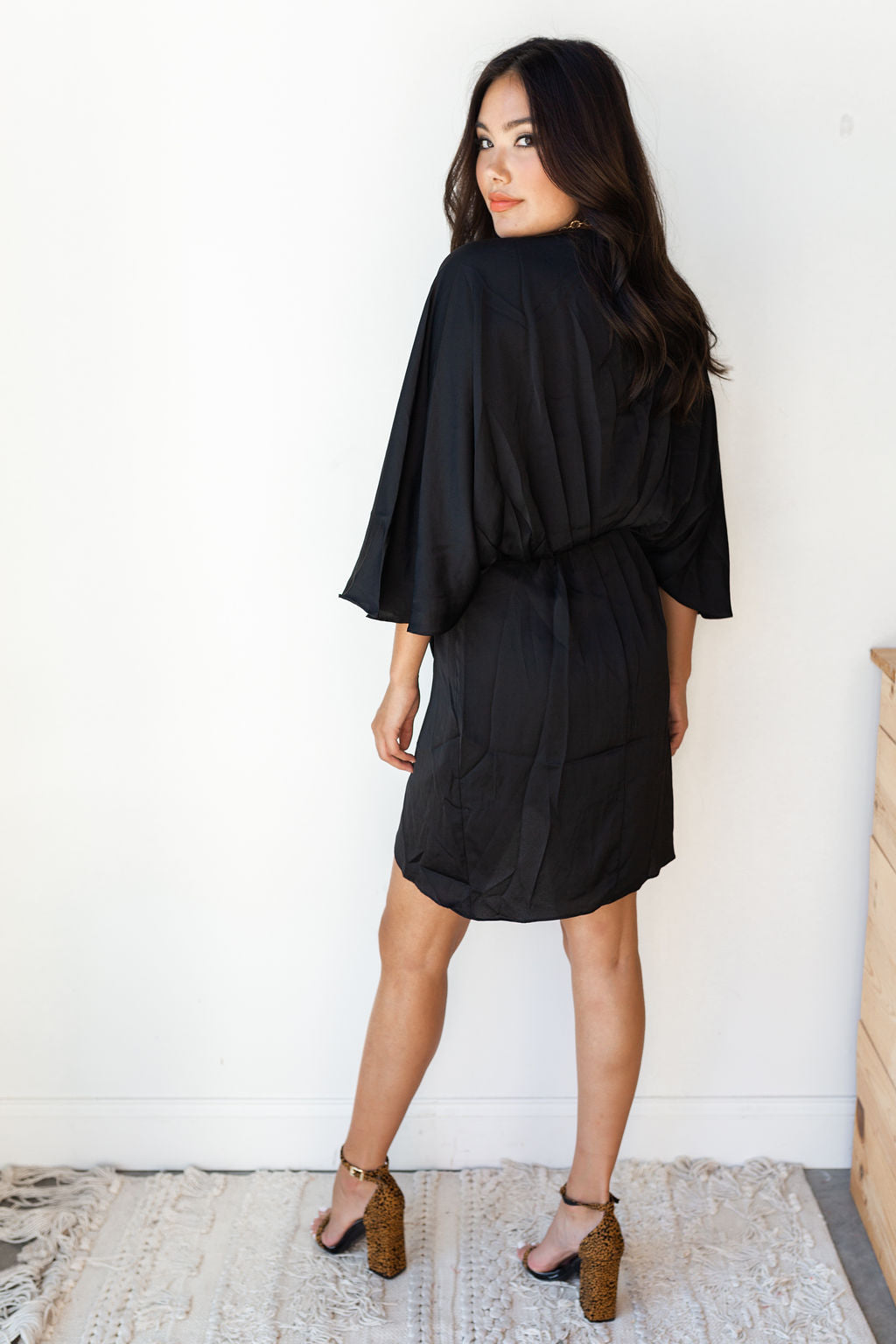 mode, go for it kimono sleeve dress
