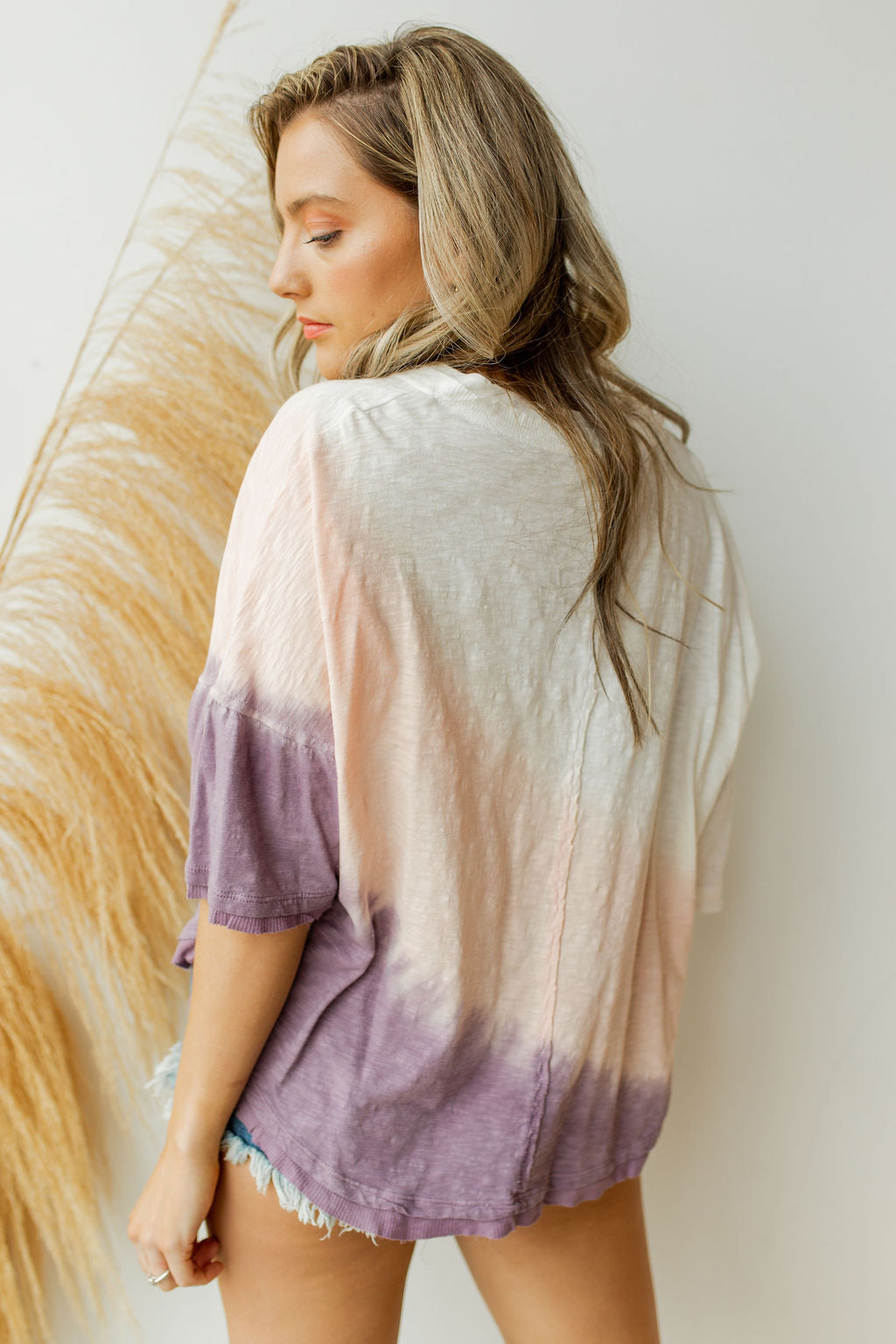 mode, tie dye oversized crop top